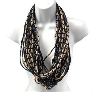 Dona Bela Shreds Shred Lite upcycled fabric necklace scarf boho jewelry NEW NWOT